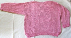 Marks and Spencer Cotton boat neck jumper XL Pink worn once - Picture 1 of 2