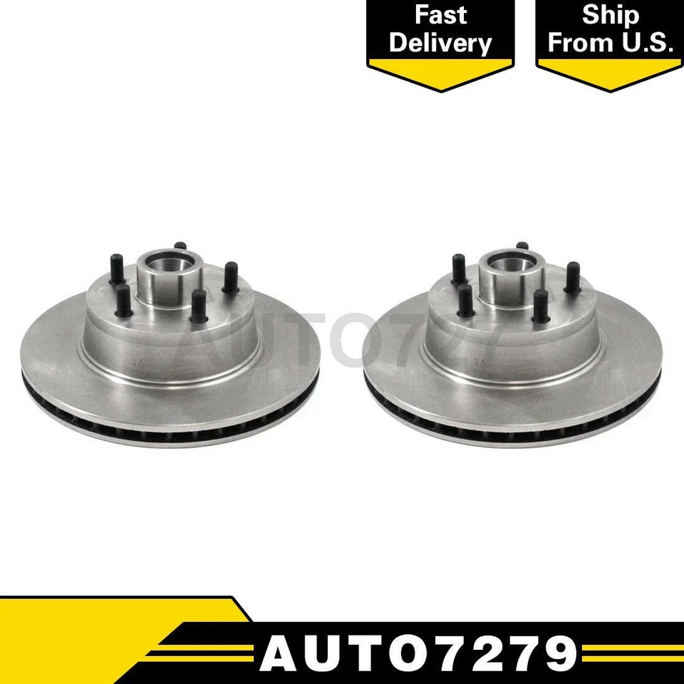 Rotor de freio a disco e conjunto de cubo dianteiro DuraGo 2 peças para Ford Fairlane 1969-1970 - Imagem 1 de 1