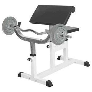 GORILLA SPORTS® Curlbank mit Hantelset Bizepsbank Scottbank Hantelbank Curlpult - Bild 1 von 12