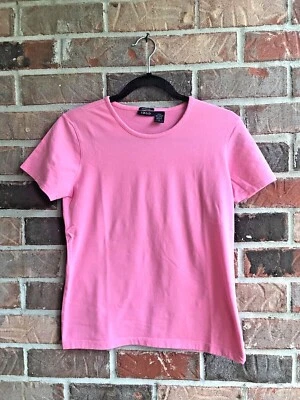 Camiseta Izod elástica talla pequeña para mujer rosa algodón spandex Foto 1 de 3