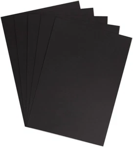 Stephens 240gsm A4 Card BLACK Art Crafts 2 x 25 Packs (50 SHEETS) NEW - Picture 1 of 6