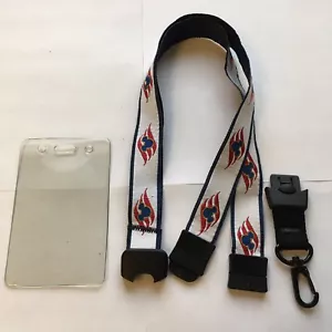 Disney Cruise Line DCL Lanyard Mickey Mouse Red White Blue Removable Clasp 2000 - Picture 1 of 8