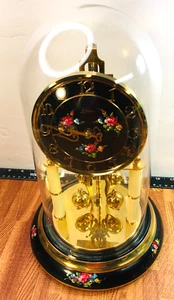 Kern Anniversary Torsion Clock Glass Dome Mechanical Movement No Test Key - Picture 1 of 23