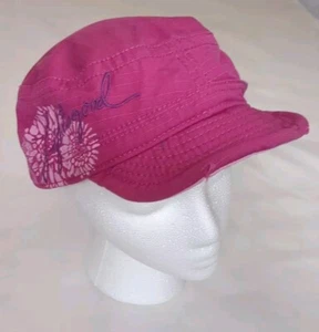 Life Is Good Pink Floral Embroidered Fitted Hat OSFM Outdoors Hiking - Picture 1 of 8