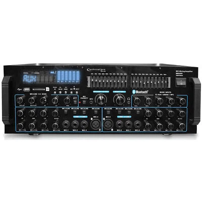 Technical Pro Professional Mic Mixing Amplifier with USB SD Card Inputs - Image 1 of 4