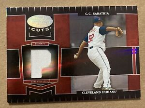 2004 Leaf Certified Cuts C.C. SABATHIA Cleveland Indians GAME USED JERSEY 31/100