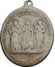 1839 5 Saints Medal Pendant - Authentic European Christian Saint Jewelry i63529