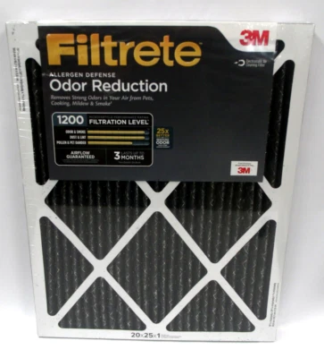 Filtro de aire Filtrete 20 x 25 x 1 MPR 1200 MERV 11 defensa de alérgenos reducción de olores Foto 1 de 2