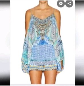 Camilla Drop Shoulder Silk Playsuit Jumpsuit Romper - Picture 1 of 8