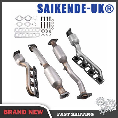 For Nissan Titan 5.6L 2004-2015 Manifold Catalytic Converters Front & Rear All 4 - Image 1 of 4