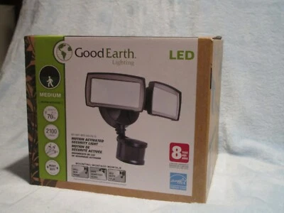 Good Earth Lighting  180-Degree 2100-Lumen Bronze Hardwired LED Outdoor Motion - Image 1 of 3