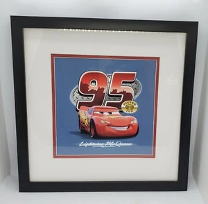 DISNEY/PIXAR 'Lightning McQueen' Poster - Matted and Framed...Piston Cup #95 - Picture 1 of 4