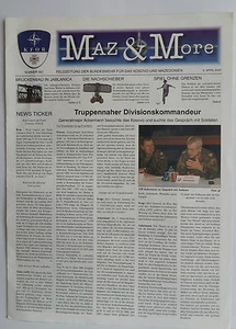R23> MAZ & MORE FELDZEITUNG DER BUNDESWEHR FUR DAS KOSOVO N.307 APRIL 2005 - Picture 1 of 1