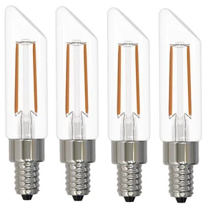 4Pack T6SL Slanted Light Bulbs, LED Filament, 3000K, 4.5W(40W), 400LM - Picture 1 of 1