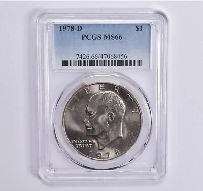 MS66 1978-D Eisenhower Dollar Ike PCGS Blue Label - Image 1 of 4