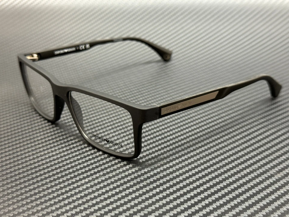 Emporio Armani 3038 Eyeglasses 5063 Black 100 Authentic