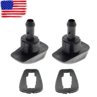 2Pcs Plastic Car Auto Window Windshield Washer Spray Nozzle For Aston Martin - Image 1 of 4