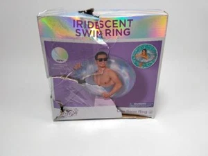 H2O GO Inflatable Iridescent Swim Tube 42” Pool/Water/Beach Float Damaged Box - Picture 1 of 9