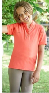Polo-Shirt für Kinder 152/158 orange Reitshirt T5 - Bild 1 von 1