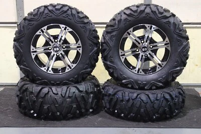 YAMAHA VIKING 700 27" QUADKING ATV TIRE 14" VIPER M/B WHEEL KIT IRS11K BIGGHORN - Image 1 of 4