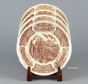 Alfred Meakin FAIR WINDS: Set/s of 4 Bread & Butter Plates 7", MINT & NEAR MINT! - Picture 1 of 3