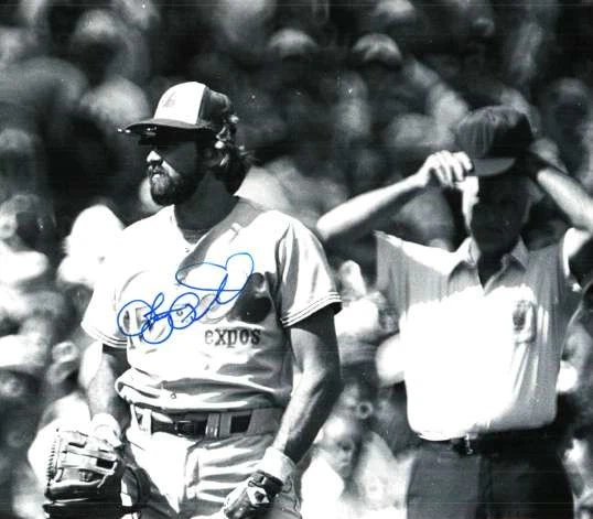 Foto autografiada firmada de 8x10 Larry Parrish de las exposiciones de Montreal - Certificado de autenticidad  Foto 1 de 1