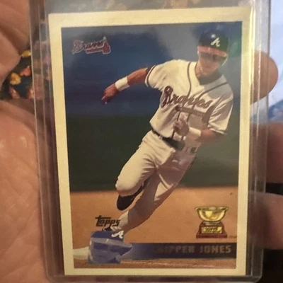1996 Topps Chrome - Chipper Jones #52 Rookie Cup  - Image 1 of 2