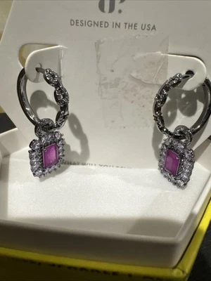 Серьги для вечеринок с бомбами «Вечерняя летняя серенада» ER24397 фиолетовый флюорит гематит - Изображение 1 из 4