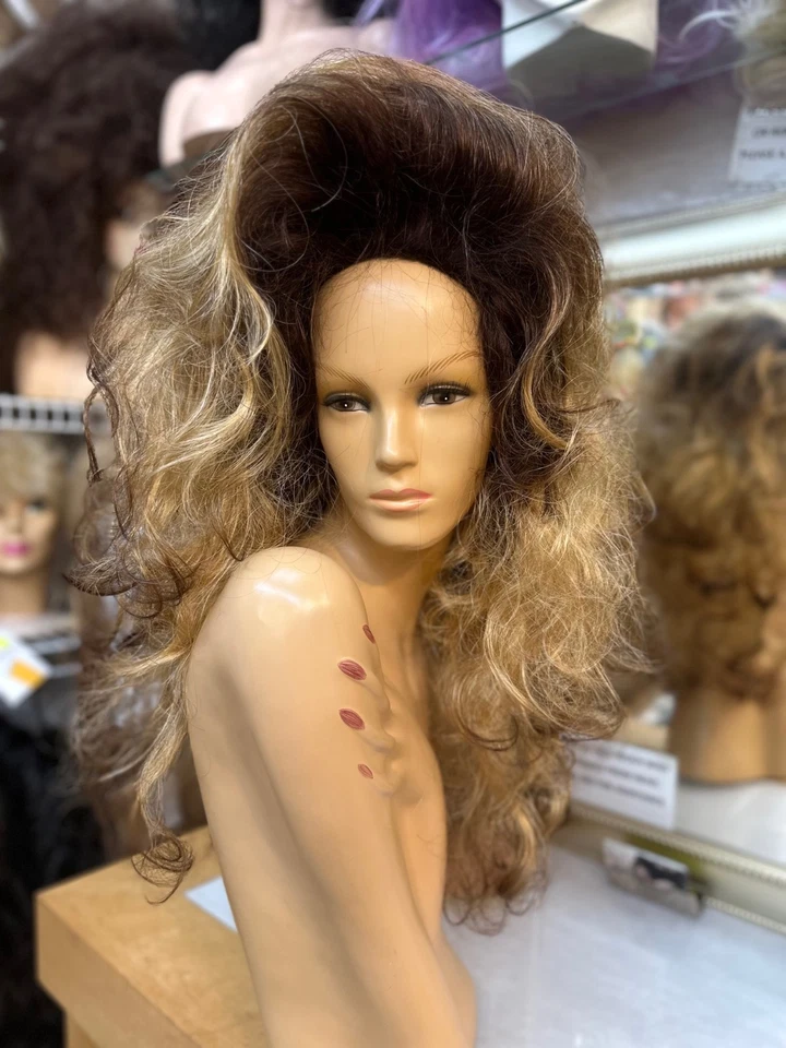 VEGAS GIRL WIGS  big girl   sale drag frosted tiger strip - Image 1 of 1