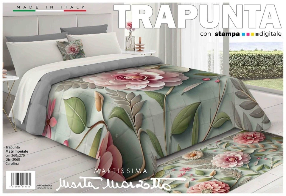 Trapunta Invernale Letto Matrimoniale Marta Marzotto Carolina In Stampa Digitale - Immagine 1 di 1