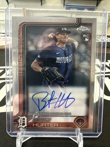 Brant Hurter 2025 Topps Chrome Rookie Autograph Tigers RC Auto - Bild 1 von 2