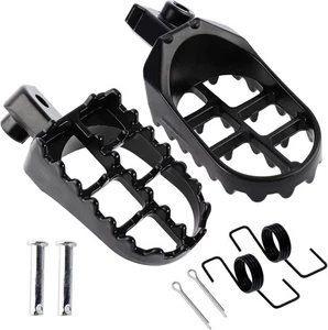 Black Aluminium Foot Pegs Rest Footrest Footpegs XR50 XR50R XR70 XR70R XR80R ... - Picture 1 of 2