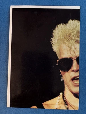 1990 Panini Fan Club Collection Pop Star Stickers Billy Idol #84 - Image 1 of 2