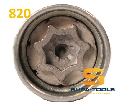 Felgenschloss Original Audi 820 Code X Radsicherung Schlüssel Wheel Lock Key - Bild 1 von 4