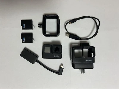 GoPro Hero 7 Black + Microphone Adapter Bike/DRONE Use, Used, Tested - Image 1 of 4