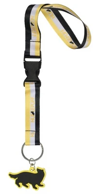 Harry Potter Hufflepuff Hogwarts Wristlet Keychain Breakaway Lanyard Wrist Strap - Image 1 of 3