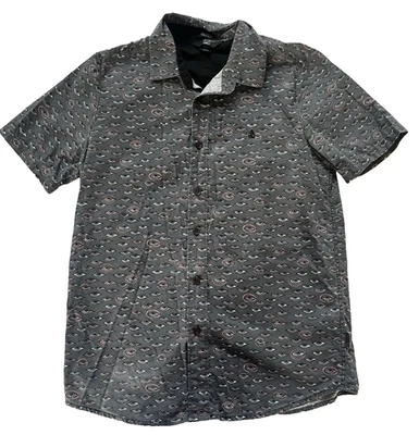 Volcom Ryan Burch Experiment Eyes Button Up Shirt Size XS - Image 1 of 4