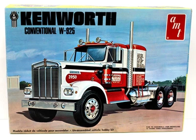 Vintage AMT T519 Kenworth W-925 Semi Tractor Kit 1:25 Mostly Sealed inside 1971 - Image 1 of 4