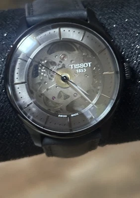 TISSOT Chemin Des Tourelles Skeleton 39MM Men's Watch T139.836.36.441.00 - Image 1 of 4