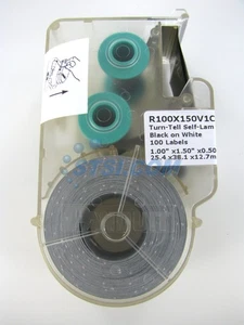 Casete etiqueta parcial Panduit R100X225V1C P1, Turn-Tell, 95 etiquetas ~STSI - Imagen 1 de 4