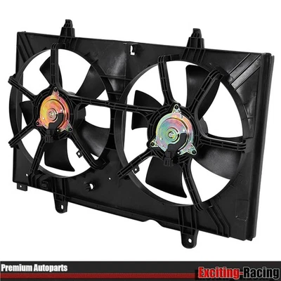 Ventilador de doble cubierta de refrigeración del radiador para Nissan Murano 2003-2007 21481CA000 620760 Foto 1 de 4