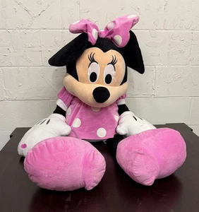Disney MINNIE MOUSE Extra Large 44" Giant Jumbo Plush Stuffed Animal Pink Dress - Picture 1 of 10