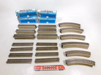 70x Märklin H0 AC Track Piece M 5106 Straight 5100 5200 5120 4x Box #EC379-4 - Image 1 of 4
