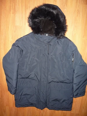 Parka utilitaria con capucha para hombre Sean John con capucha de piel sintética - talla XL azul oscuro Foto 1 de 4