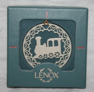 Lenox China Yuletide Collection Christmas Ornament-Locomotive - Image 1 of 2