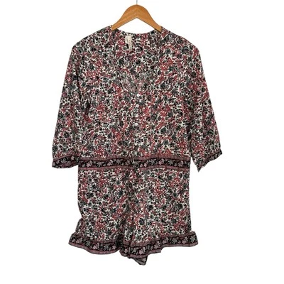 Женский комбинезон Raga модель Granada с цветочным узором на талии размер Small с оборками легкий - Изображение 1 из 4