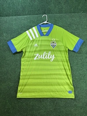 Adidas 20/21 Seattle Sounders FC Home Replica Jersey Green Men's L EH6212 NWOT - Image 1 of 4