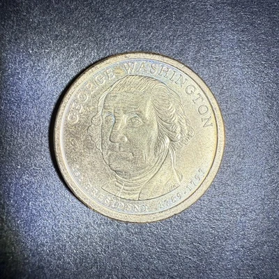George Washington $1 Presidential Coin 1789-1797, 2007 US One Dollar Coin Rare - Image 1 of 2
