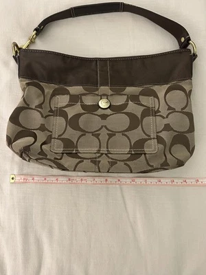 Bolso hobo Coach Signature de lona marrón para mujer tipo L0771-11689 Foto 1 de 4