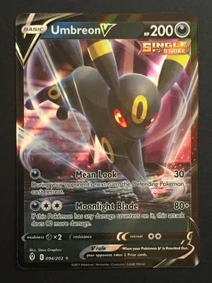 Umbreon V Ultra Rare SWSH07: Evolving Skies 094/203 NM - Image 1 of 2